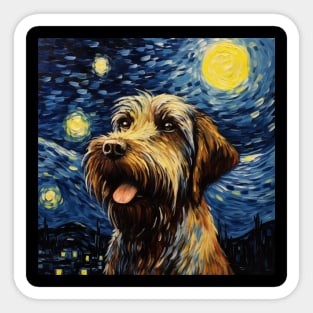 Wirehaired Pointing Griffon Starry Night Sticker